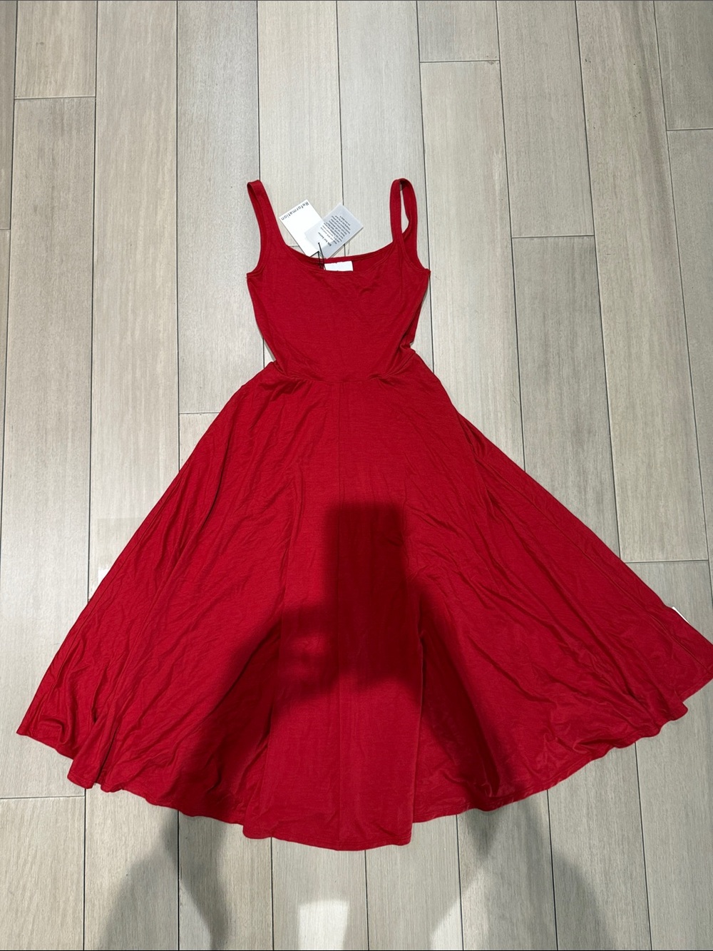 Reformation Rou Knit Dress- Sun-dried Tomato Sleeveless Fit-and-Flare Dress XS